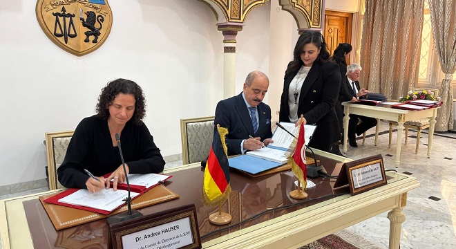 دعم مالي بعنوان هبات بقيمة 78,8 مليون أورو من ألمانيا لتمويل مشاريع تنموية بتونس